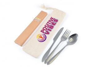 Promotional Stainless Steel Cutlery Sets With Straws
