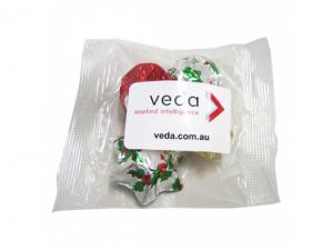 Promotional Christmas Chocolates In Cello Bags (30g)