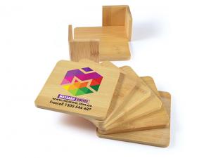 Promotional Matador Bamboo Coasters Sets (6Pcs)