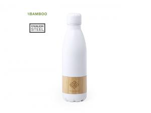 Promotional Stainless Steel Bottles With Bamboo Band (750ml)