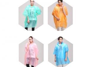 Promotional Eco Disposable PEVA Raincoats