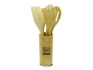 Promotional Eco Bamboo Kitchen Utensils Sets