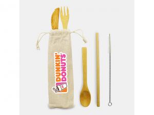 Promotional Bamboo Travel Cutlery Sets