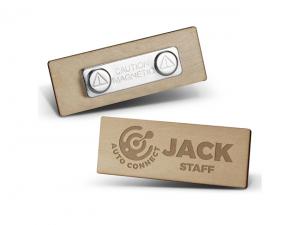 Promotional Magnetic Wooden Name Badges