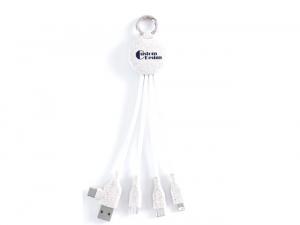 Promotional 6-In-1 Degradable Corn & Wheat Straw Charging Cables