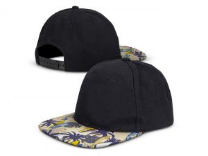 Promotional Full Colour Printed Cotton Flat Peak Caps