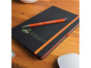 Avent PU Notebooks (A5) With Matt Metal Pen