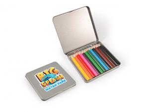 Promotional Colouring Pencils in Tin