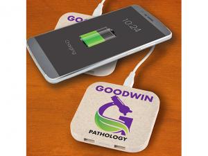 Promotional Eco Wireless Chargers With Two USB Ports