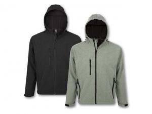 Promotional Mens Softshell Jackets With Hood (340gsm)