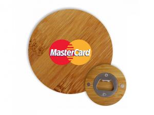 Promotional Bamboo Round Bottle Openers