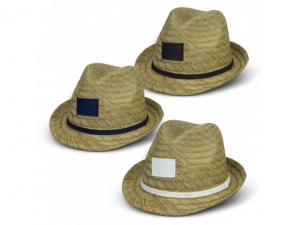 Promotional Classic Straw Hats with Coloured Polyester Ribbon
