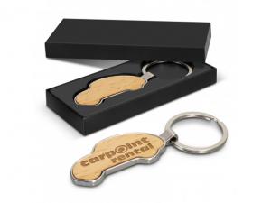 Promotional Car Shaped Wooden Key Rings