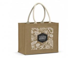 Promotional Large Eco Starch Tote Bags with Jute Handles (29L)