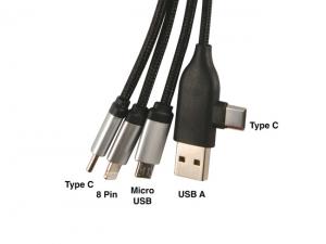 Promotional Illuminated 4 in 1 Charging Cables