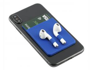 Promotional Silicone Wireless Earbud Phone Wallets