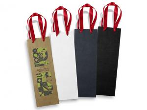 Promotional Paper Carry Bags - Champagne (357x120mm)