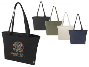 Recycled Zip Tote Bags (500gsm)