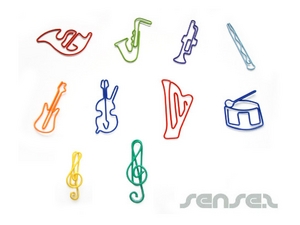Promotional Paper Clips - Shaped (Musical Theme)