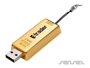 Promotional Gold Bar USB Sticks (2GB)