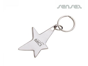 Shaped Keyrings (Star)