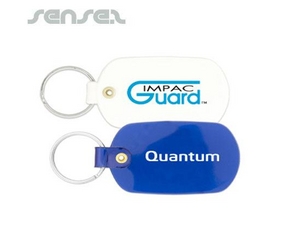 Promotional Oval Plastic Keyrings