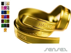 Satin Ribbon With Raised Print