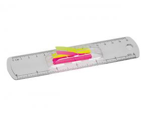Promotional Rulers With Stick Notes (15cm)