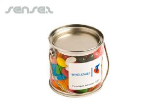 Promotional Clear Tins Filled with Lollies (170ml)