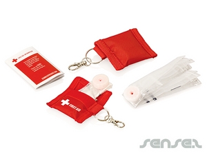 Promotional CPR Mask On Keyrings
