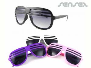 Promotional Fun Aviator Shutter Sunglasses
