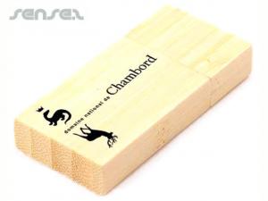 Promotional Rectangular Wooden USB Sticks (2GB)