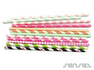 Promotional Printed Paper Straws (25Pcs)