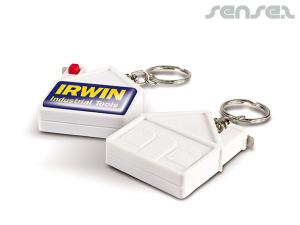 Promotional House Shaped Measuring Tape Keyrings