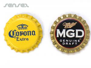 Blinking Bottle Cap Badges