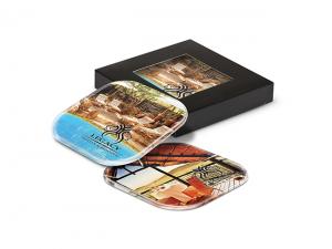 Promotional 4pcs Frosted Coaster Sets