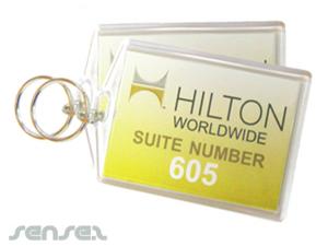 Promotional Insert Hotel Keychains