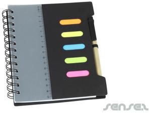 Promotional Sticky Notes, Pen &  Ruler Notebooks