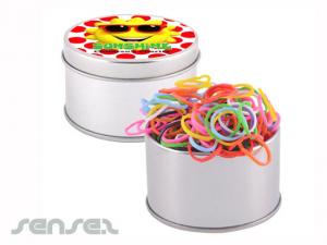 Promotional Looms Bands (Round Tin)