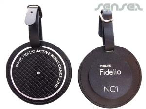 Promotional Round Leather Luggage Tags