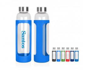 Promotional Glass Drink Bottles With Sleeves (600ml)