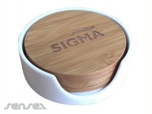 Promotional Bamboo Coaster Sets