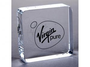 Promotional Square Crystal Paper Weights