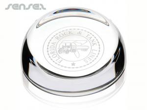 Promotional Round Crystal Paper Weights