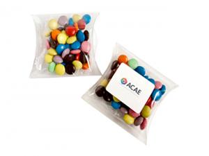Promotional Chocolate Bean Pillow Packs (50g)