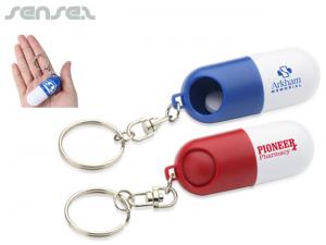 Promotional Pill Holder Keyrings